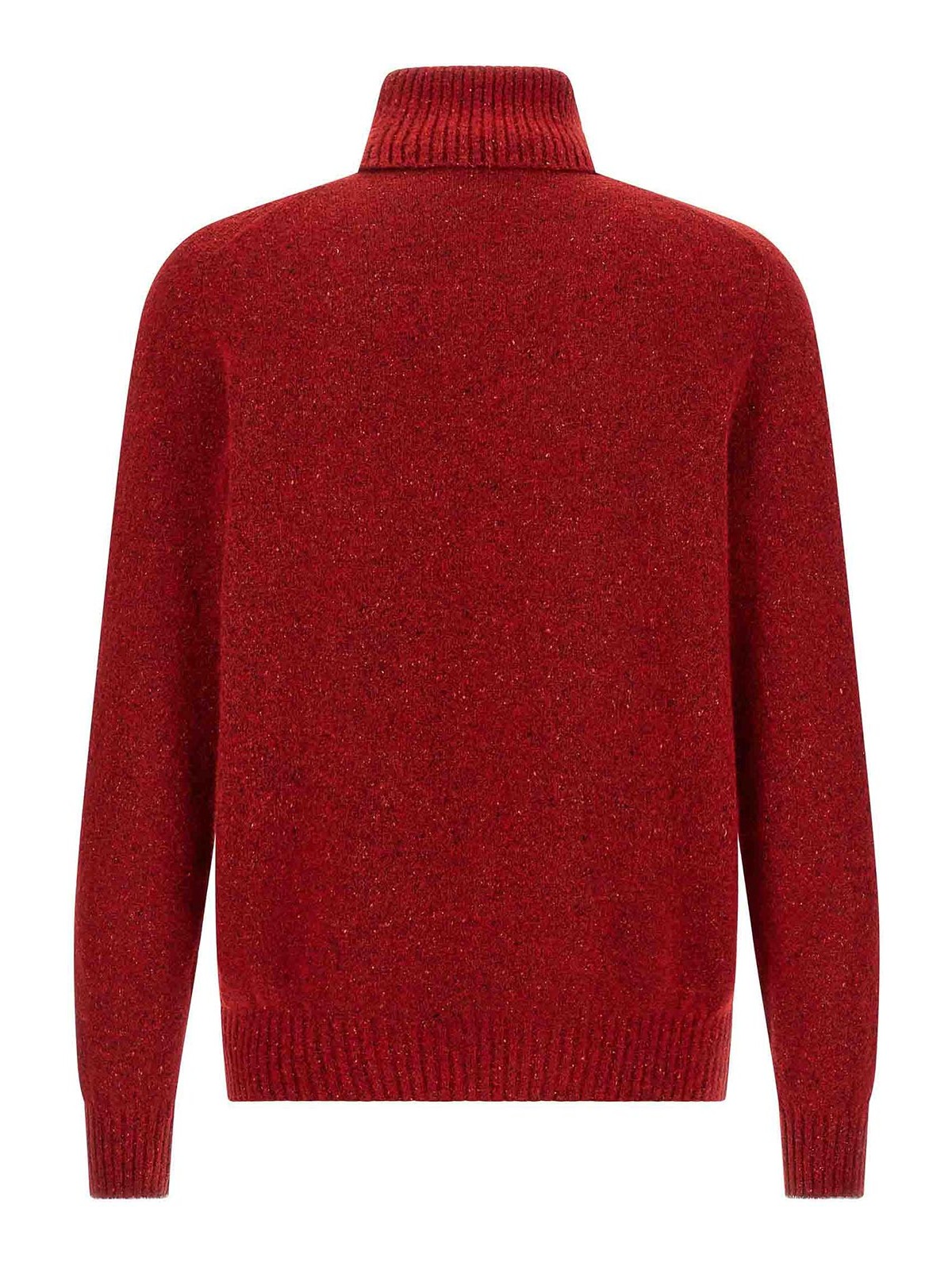 Brunello Cucinelli High Neck Sweater Sweaters And Cardigans Multicolor In Red