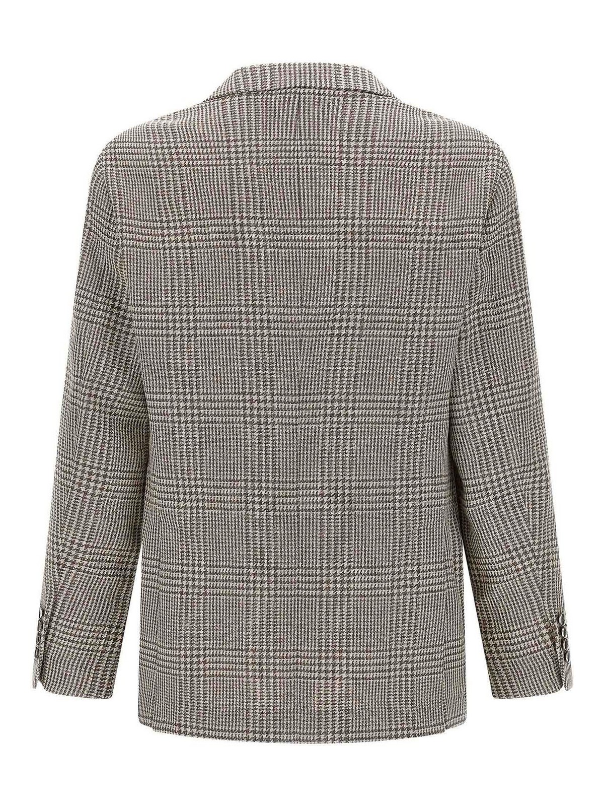 Brunello Cucinelli Houndstooth Blazer In Multi