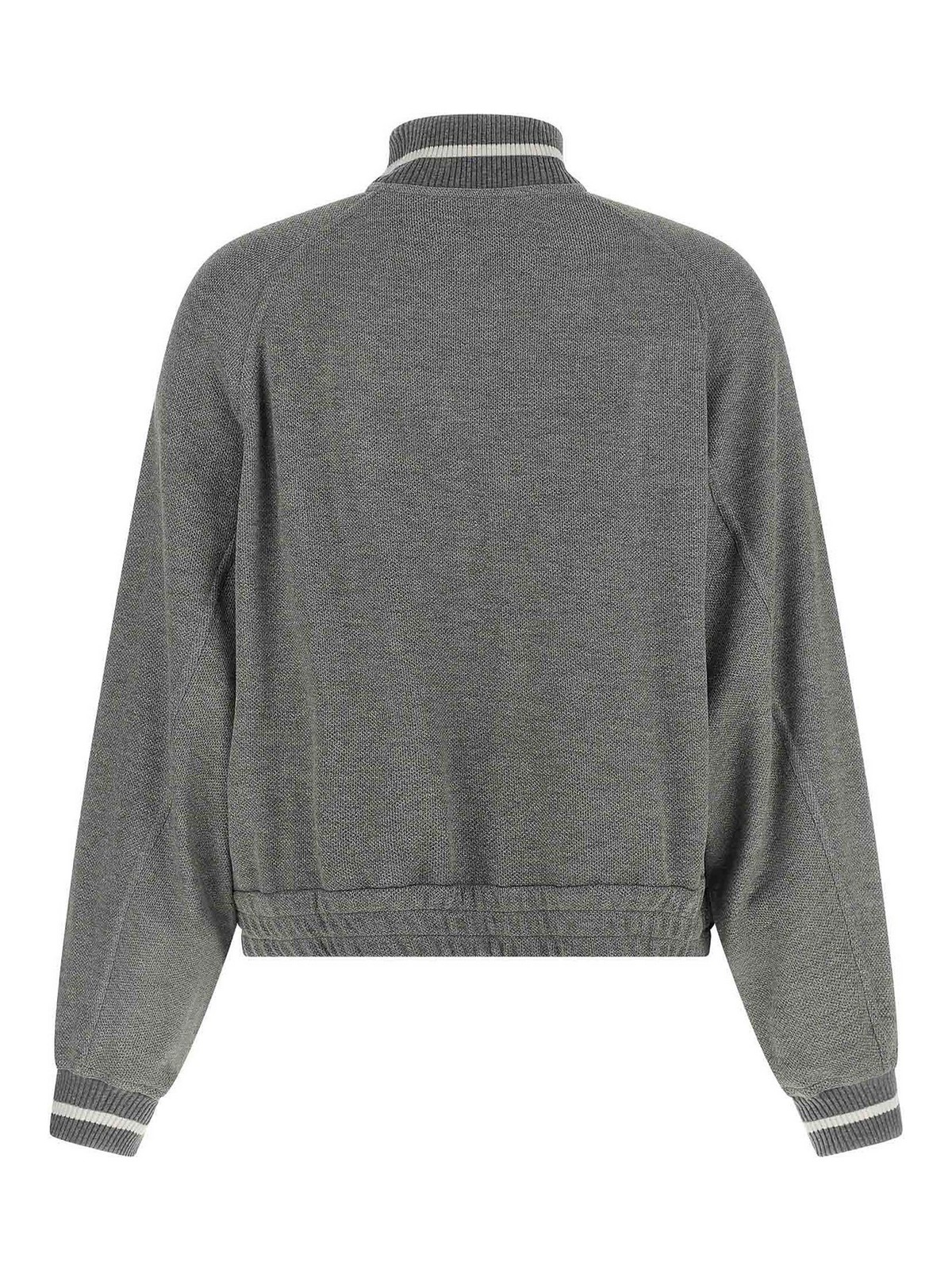 Brunello Cucinelli Sweatshirt In Silver