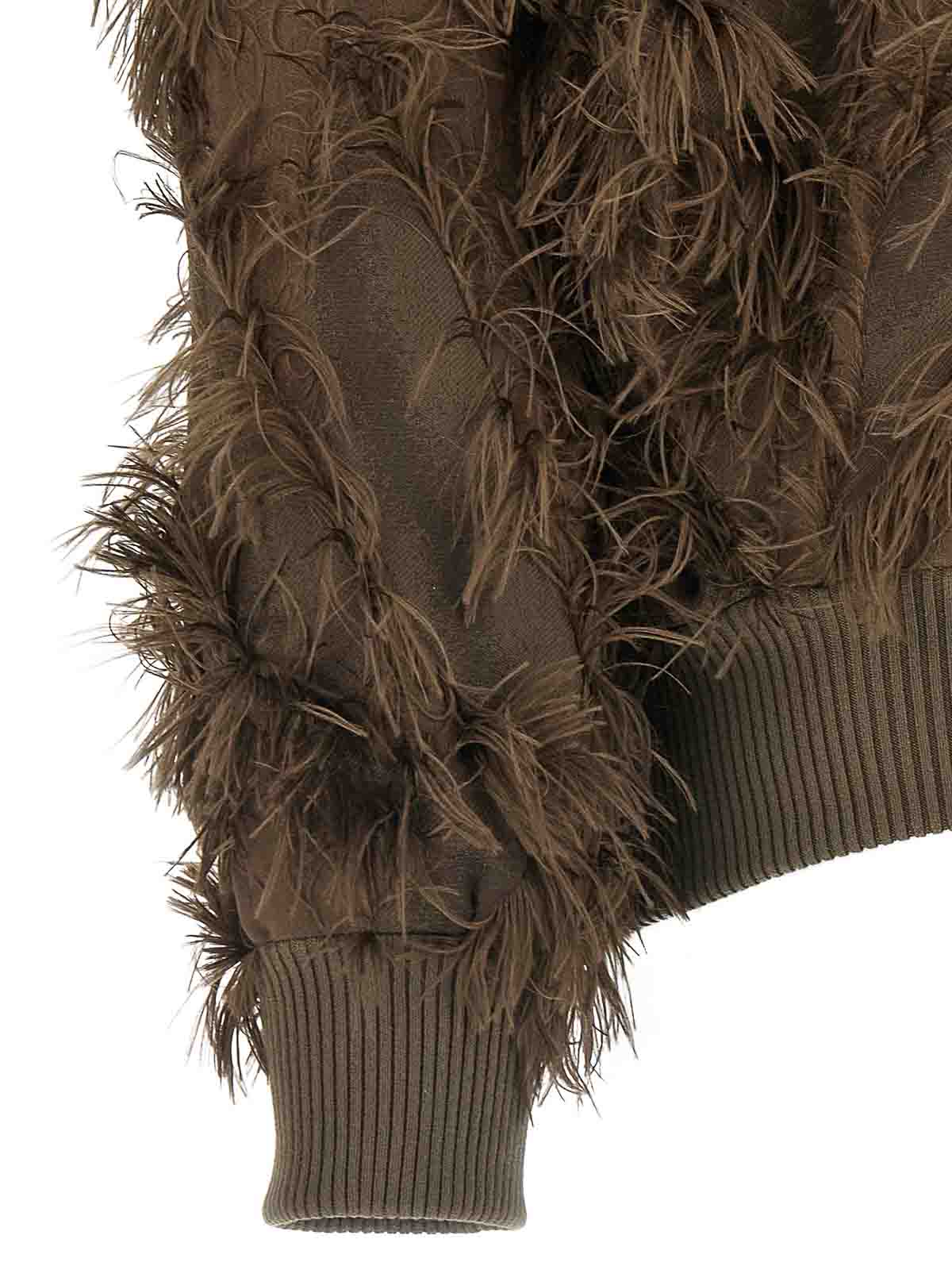 Brunello Cucinelli Fil Coup Bomber Jacket In Brown