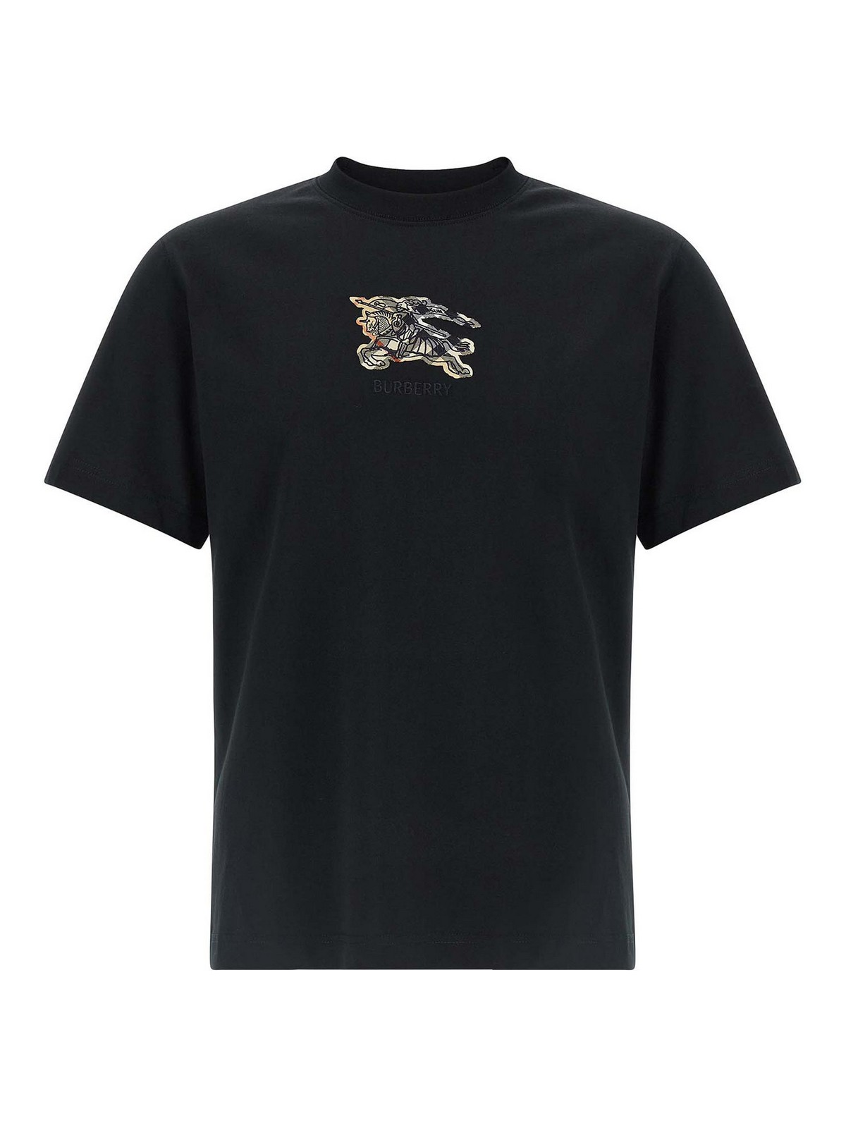 Burberry Seth Ekd Crew Neck Short Sleeve T-shirt In Black