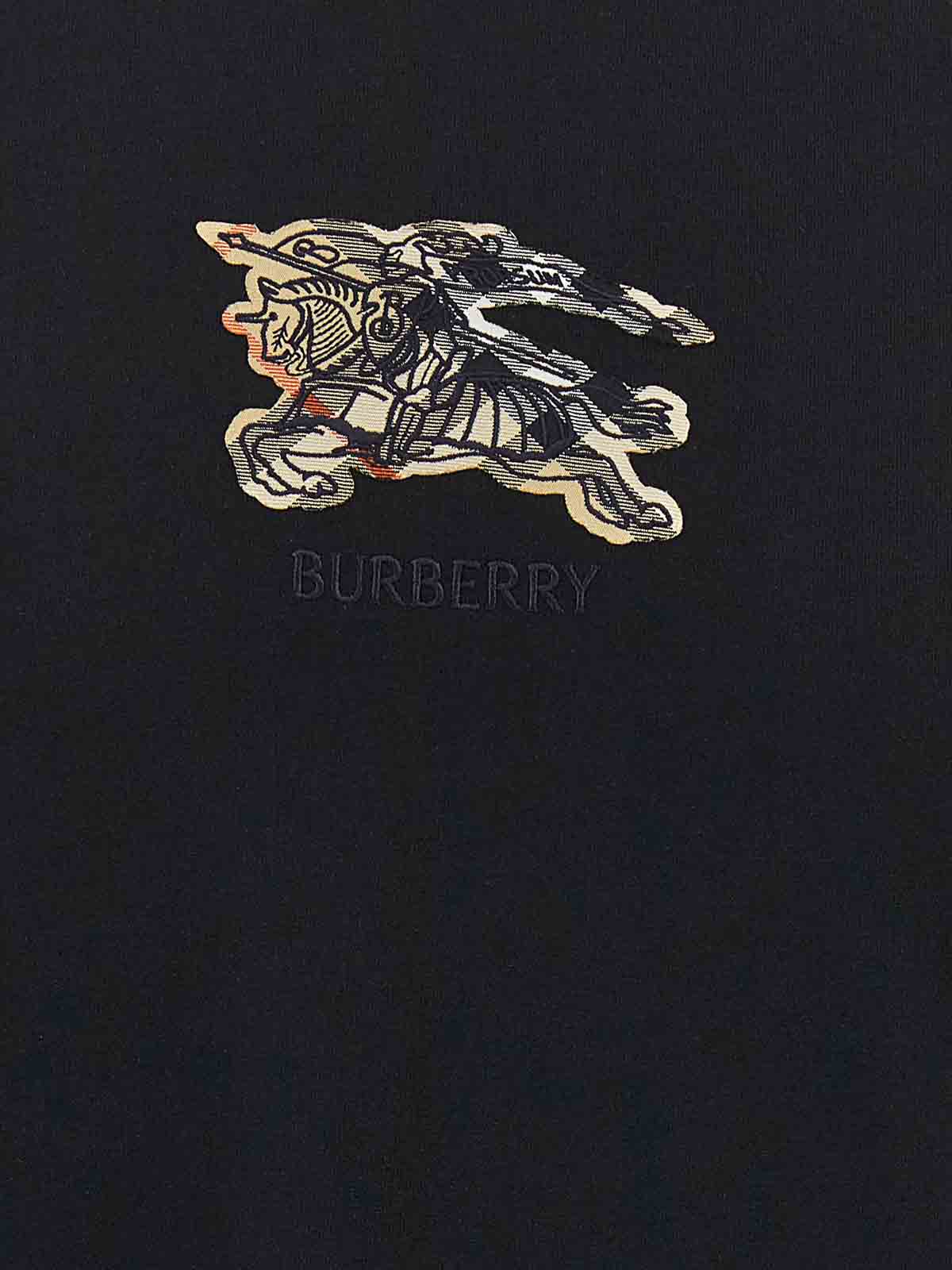 Burberry Seth Ekd Crew Neck Short Sleeve T-shirt In Black