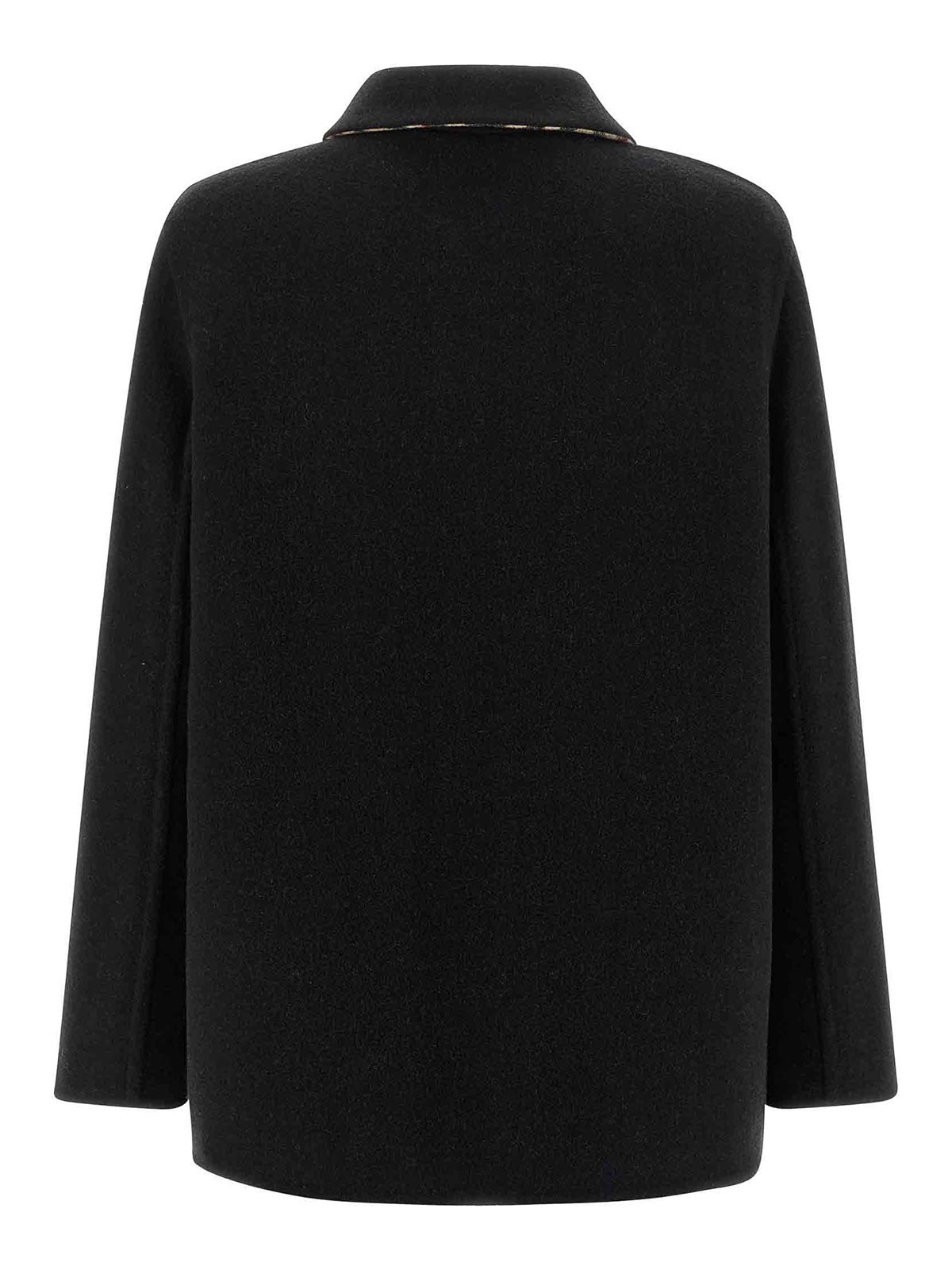 Burberry Check Lining Jacket In Black