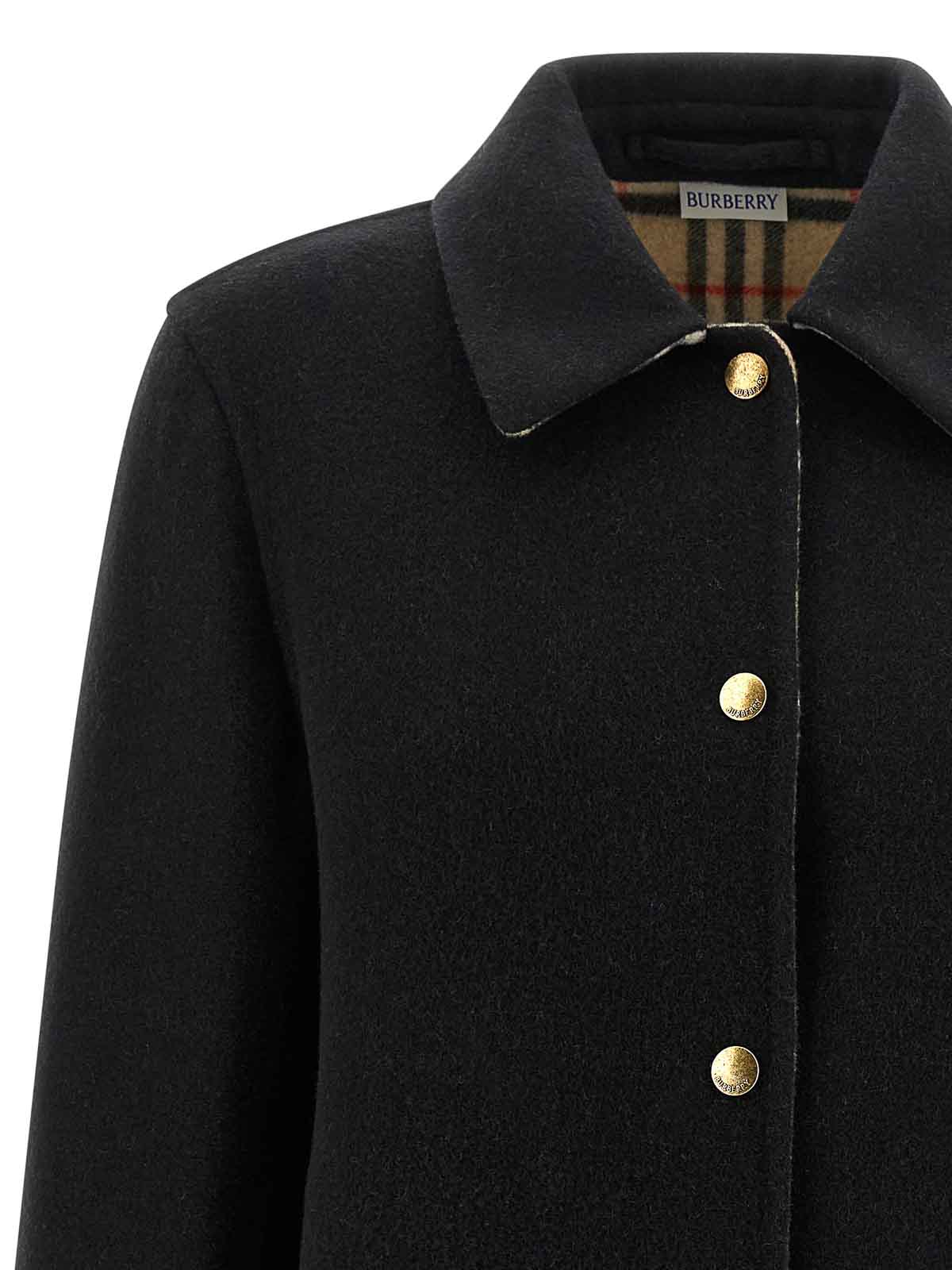 Burberry Check Lining Jacket In Black