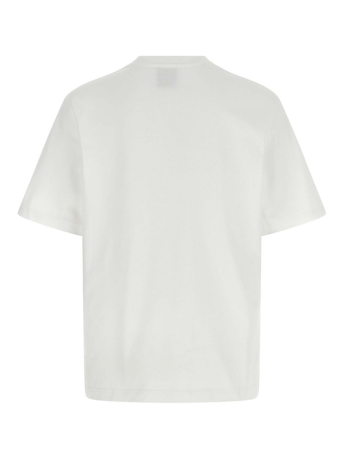 Casablanca Oversize Crew Neck T-shirt With Graphic Print In White