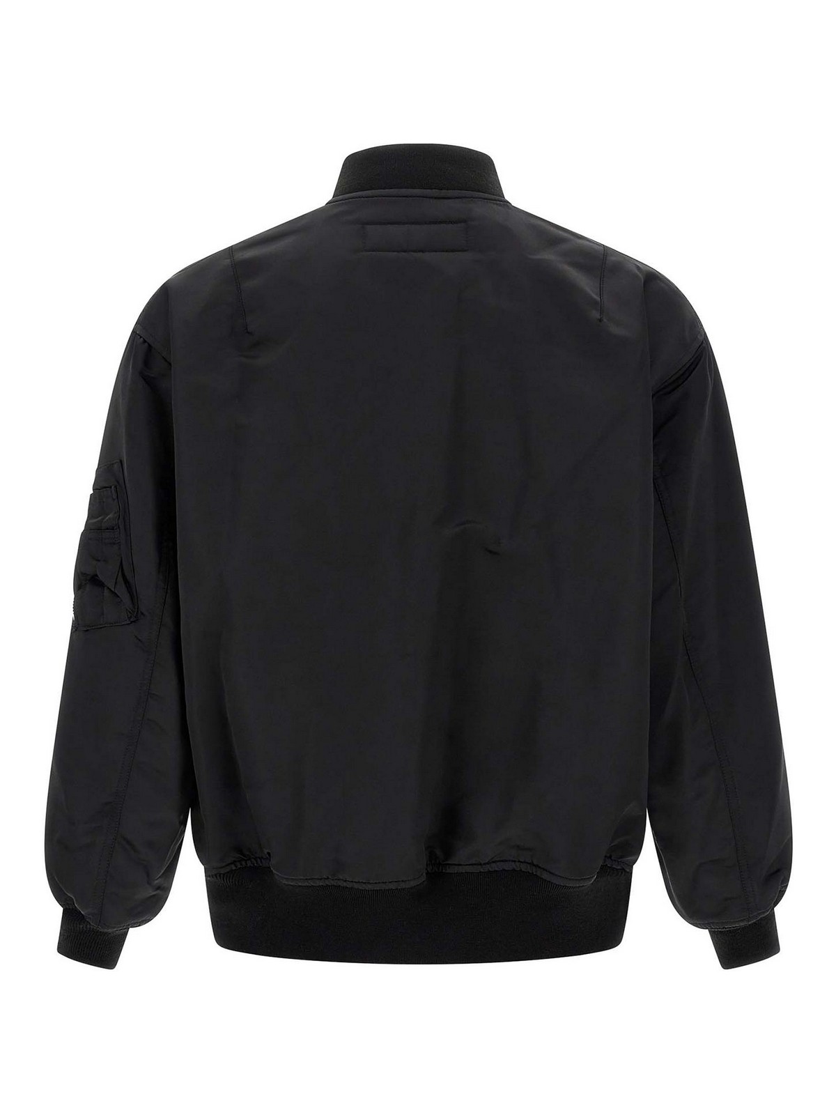 Comme Des Garcons Hommes Plus Nylon Bomber Jacket In Black