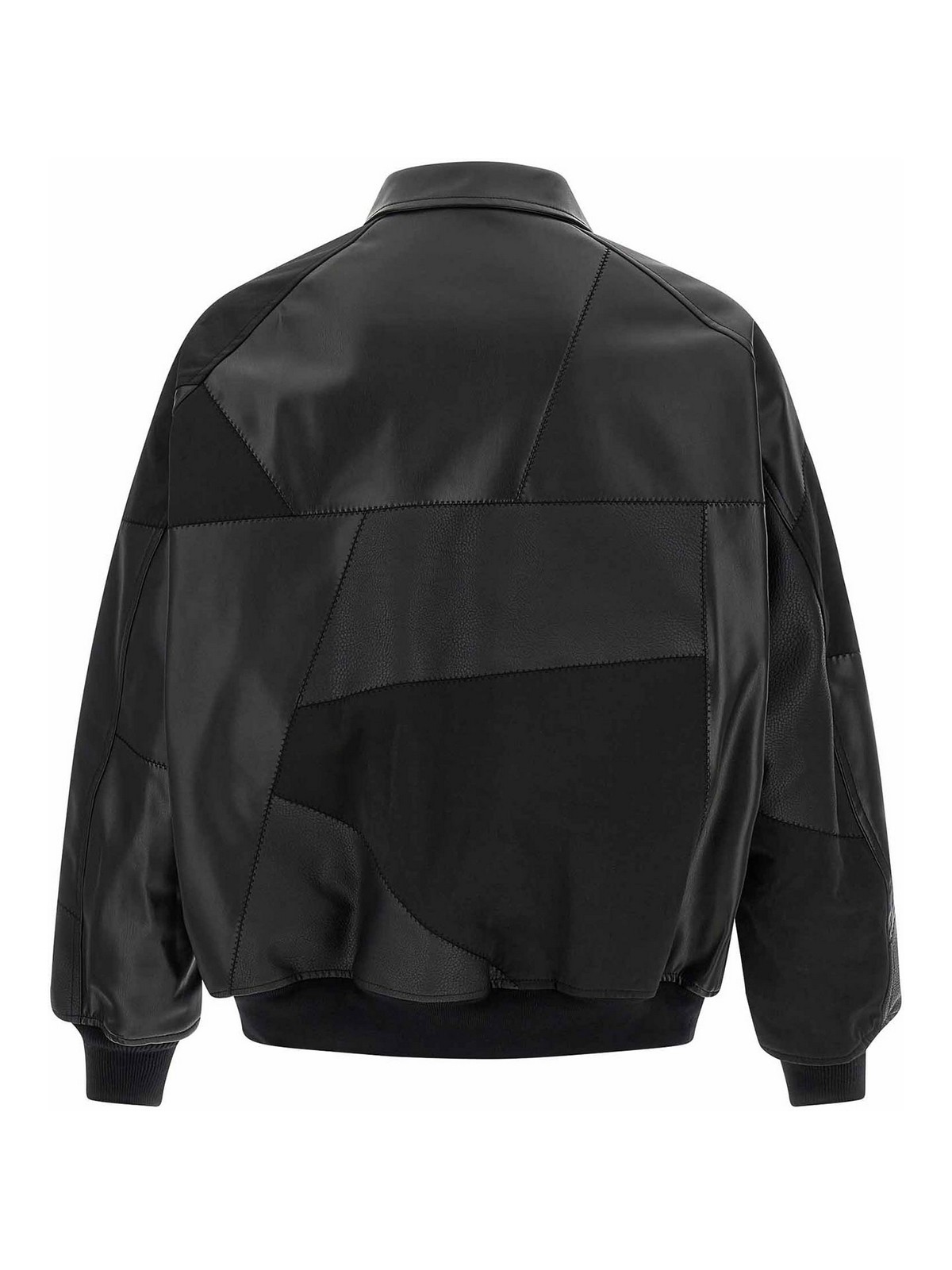 Comme Des Garcons Hommes Plus Panel Construction Bomber Jacket In Black
