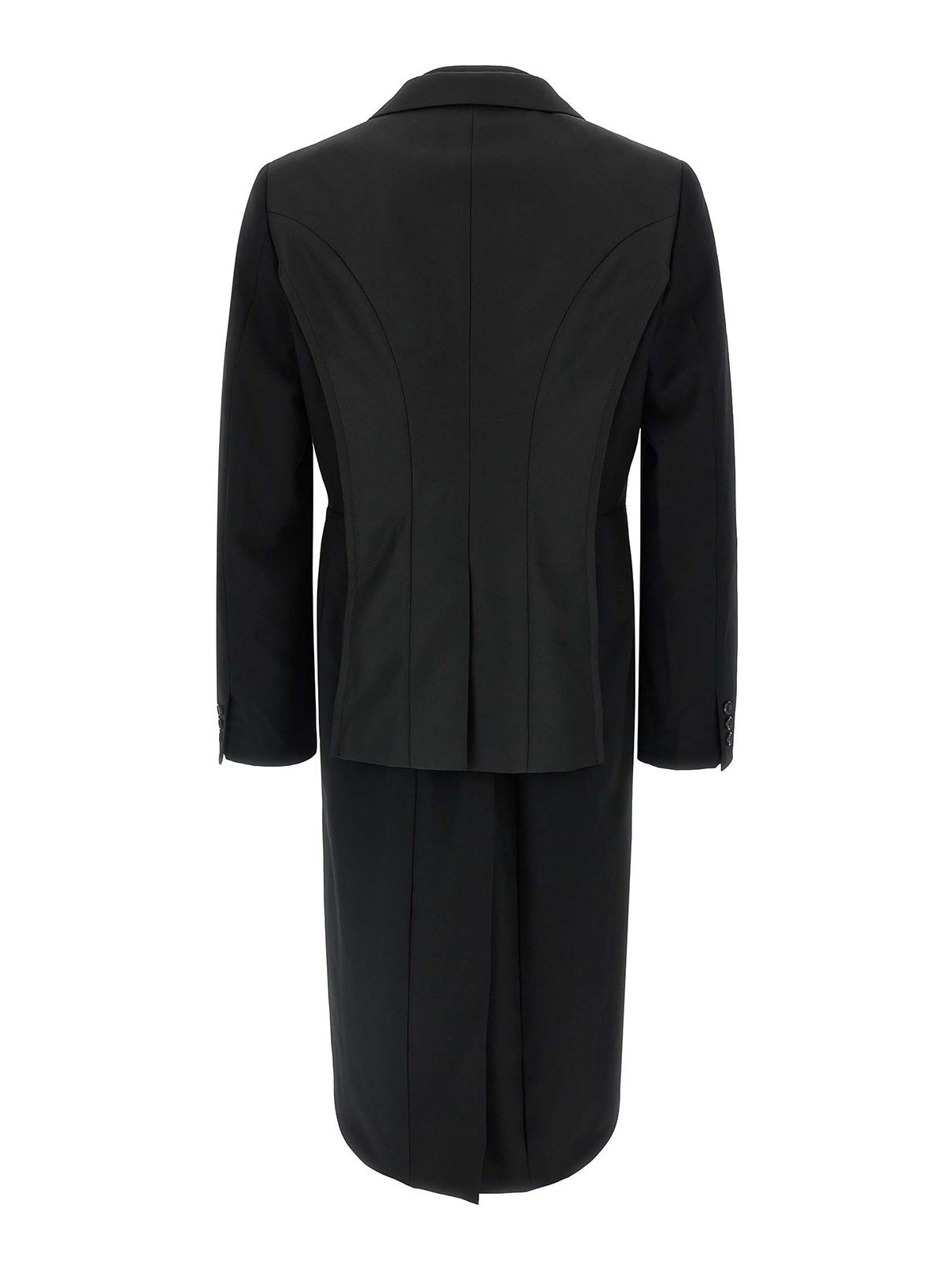 Comme Des Garcons Hommes Plus Double Layer Blazer Jacket In Black