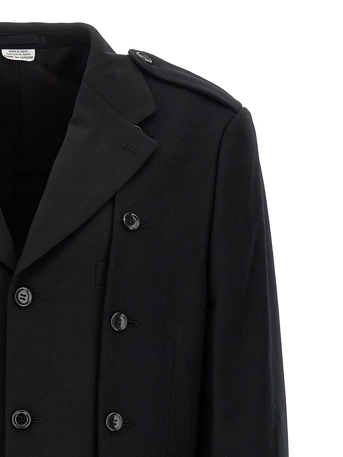 Comme Des Garcons Hommes Plus Double Layer Blazer Coat In Animal Print