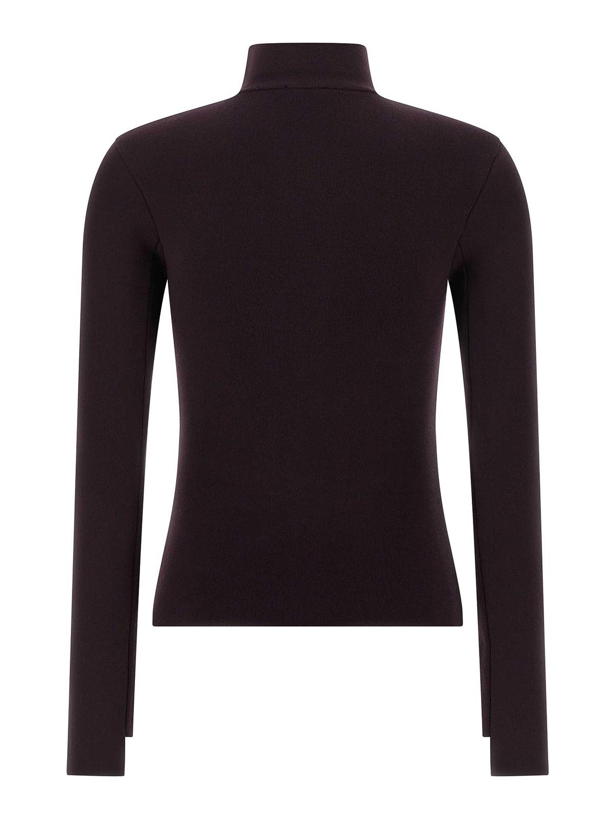 Courrèges Courreges Women Interlock Viscose Sweater In Burgundy