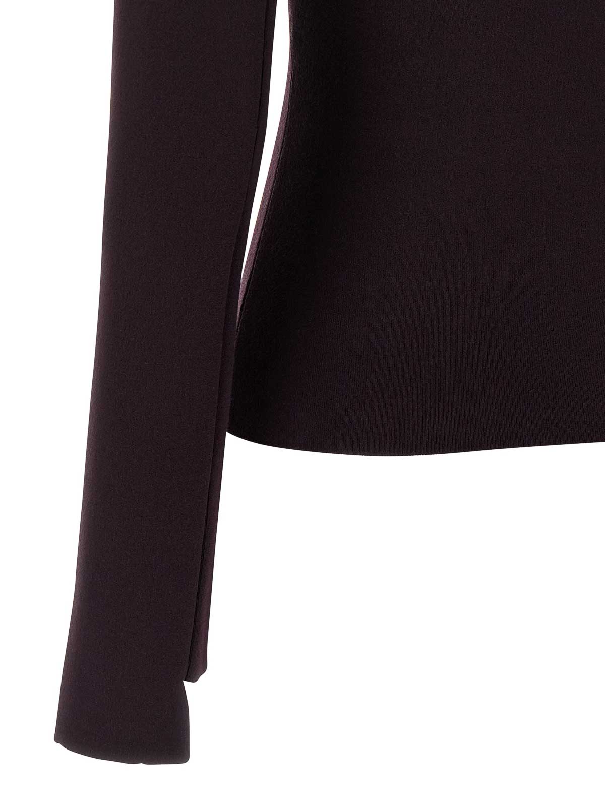 Courrèges Courreges Women Interlock Viscose Sweater In Burgundy