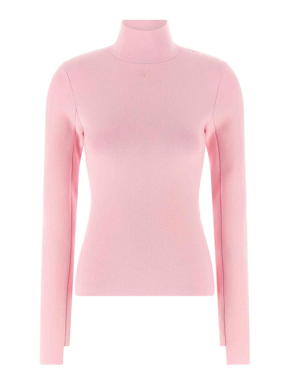 Courrèges Courreges Women Interlock Viscose Sweater In Pink