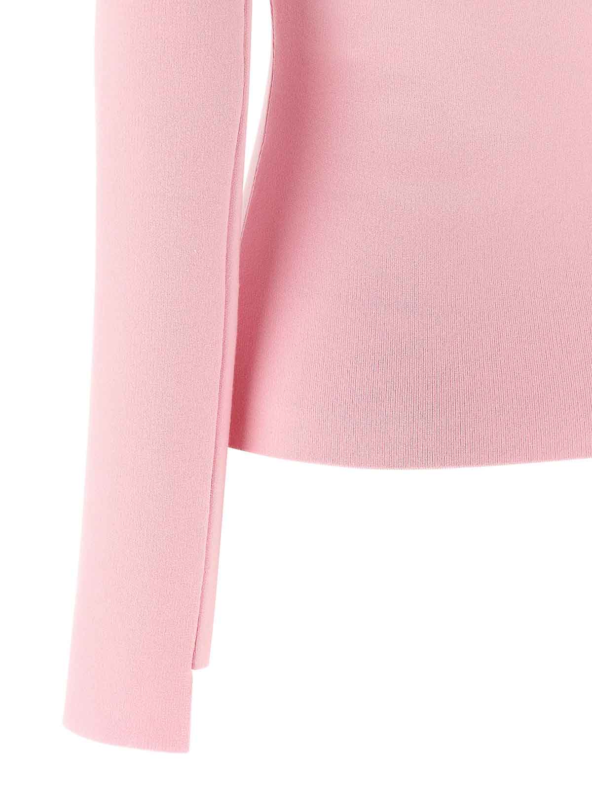 Courrèges Courreges Women Interlock Viscose Sweater In Pink