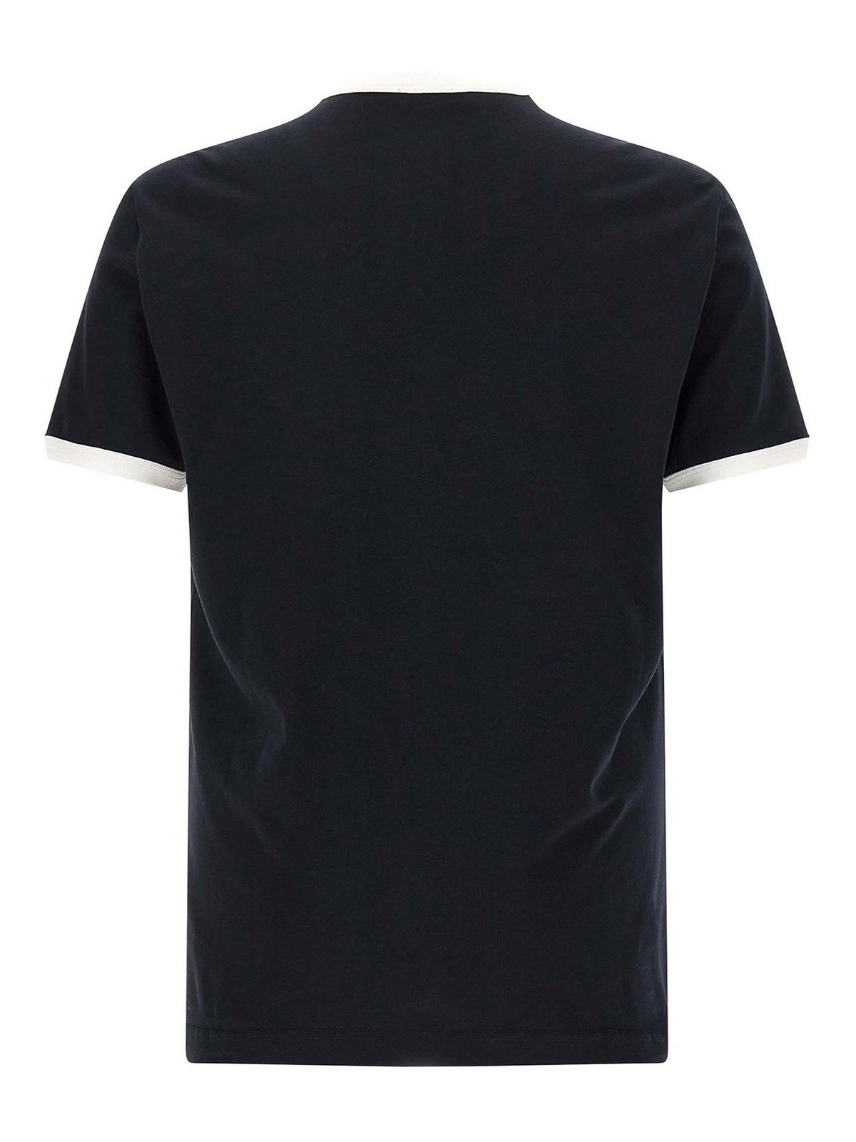 Dolce & Gabbana Round Neck T-shirt In Cotton In Blue