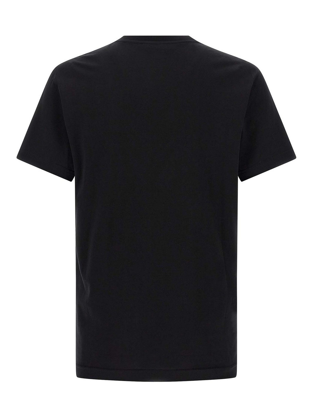 Dolce & Gabbana Crew Neck Short Sleeves T-shirt In Black