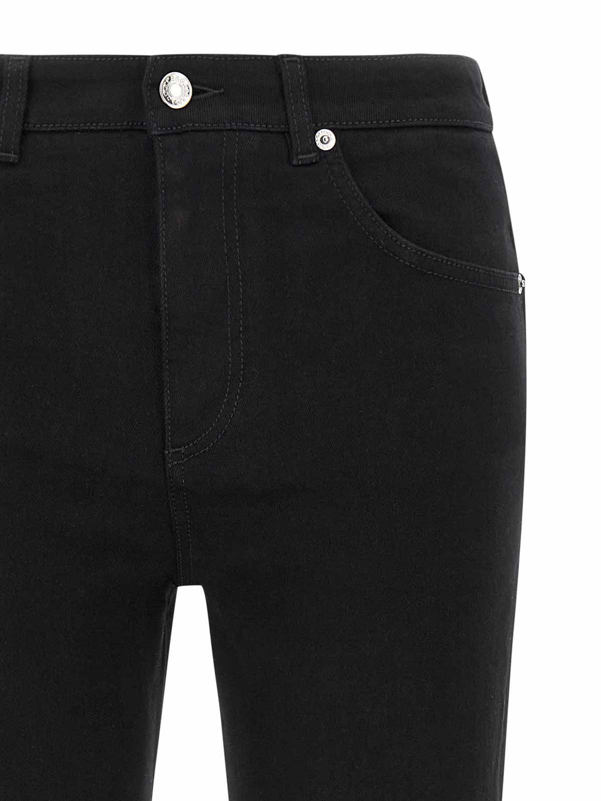 Dolce & Gabbana Fitted Pants With Back Pocket And Belt Loops In Black