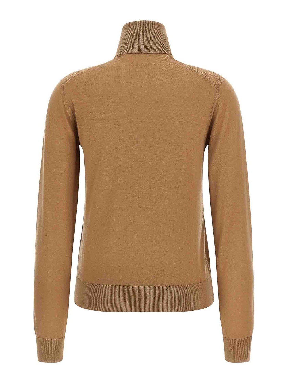 Dolce & Gabbana Cashmere Turtleneck Sweater Sweaters And Cardigans Beige In Brown