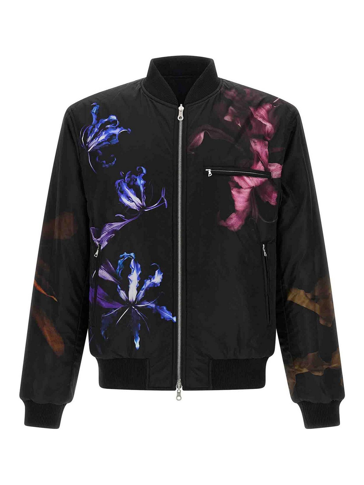 Dries Van Noten Volker Reversible Bomber Jacket In Black