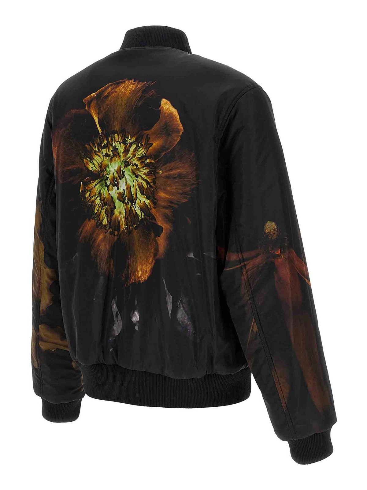 Dries Van Noten Volker Reversible Bomber Jacket In Black