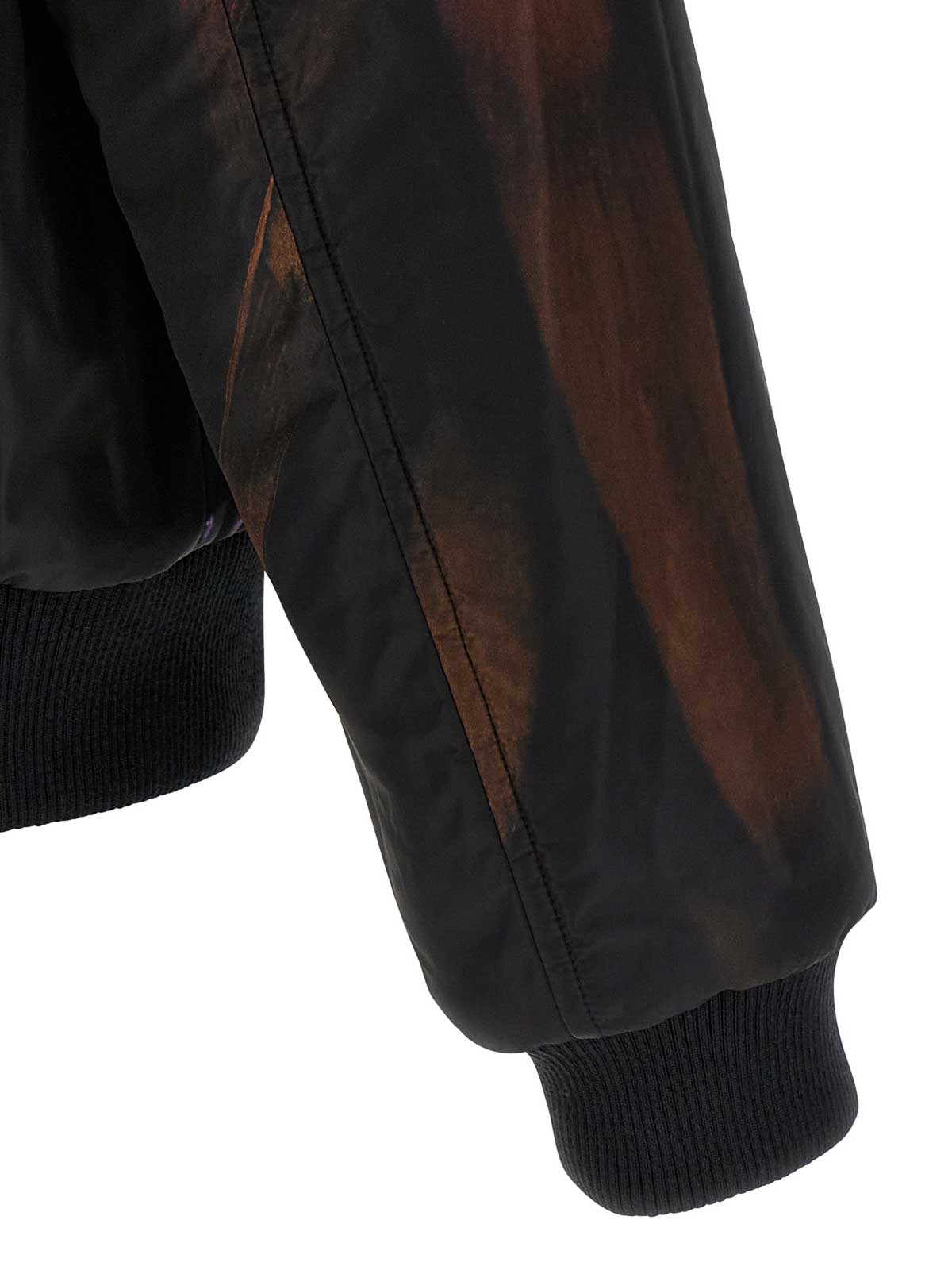 Dries Van Noten Volker Reversible Bomber Jacket In Black