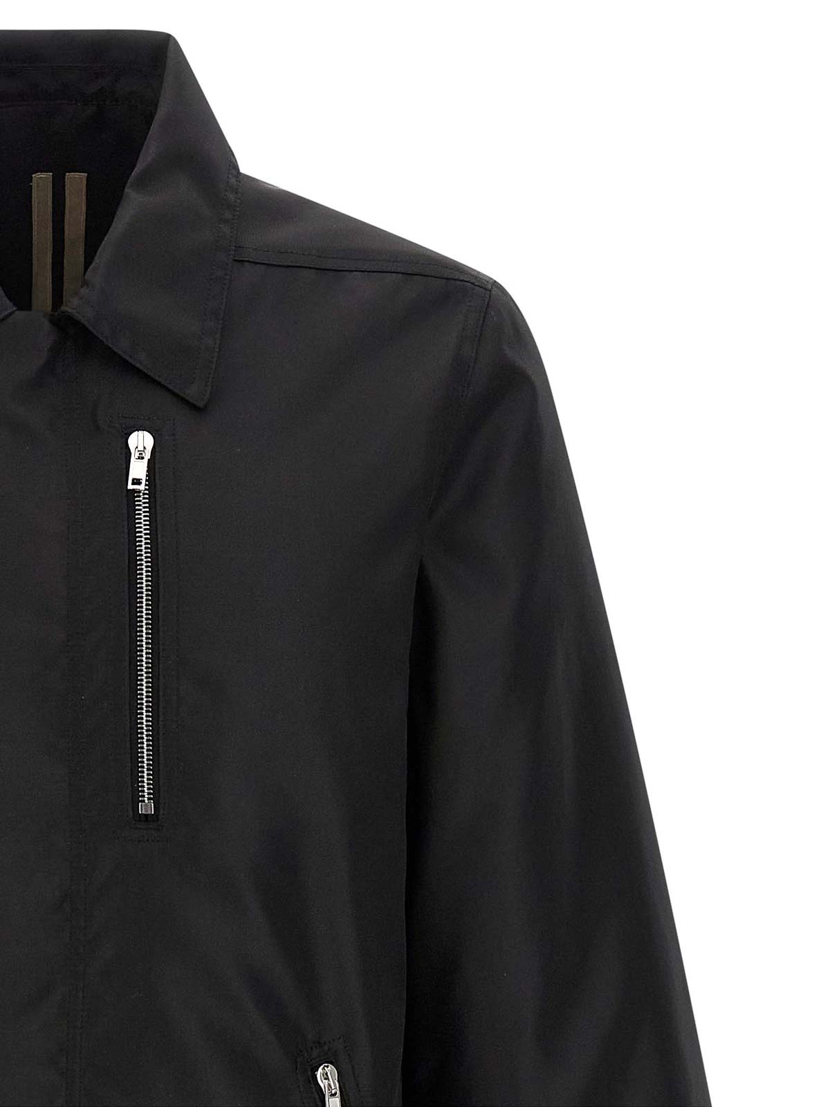 Drkshdw Concealed Zipfront Jacket In Black