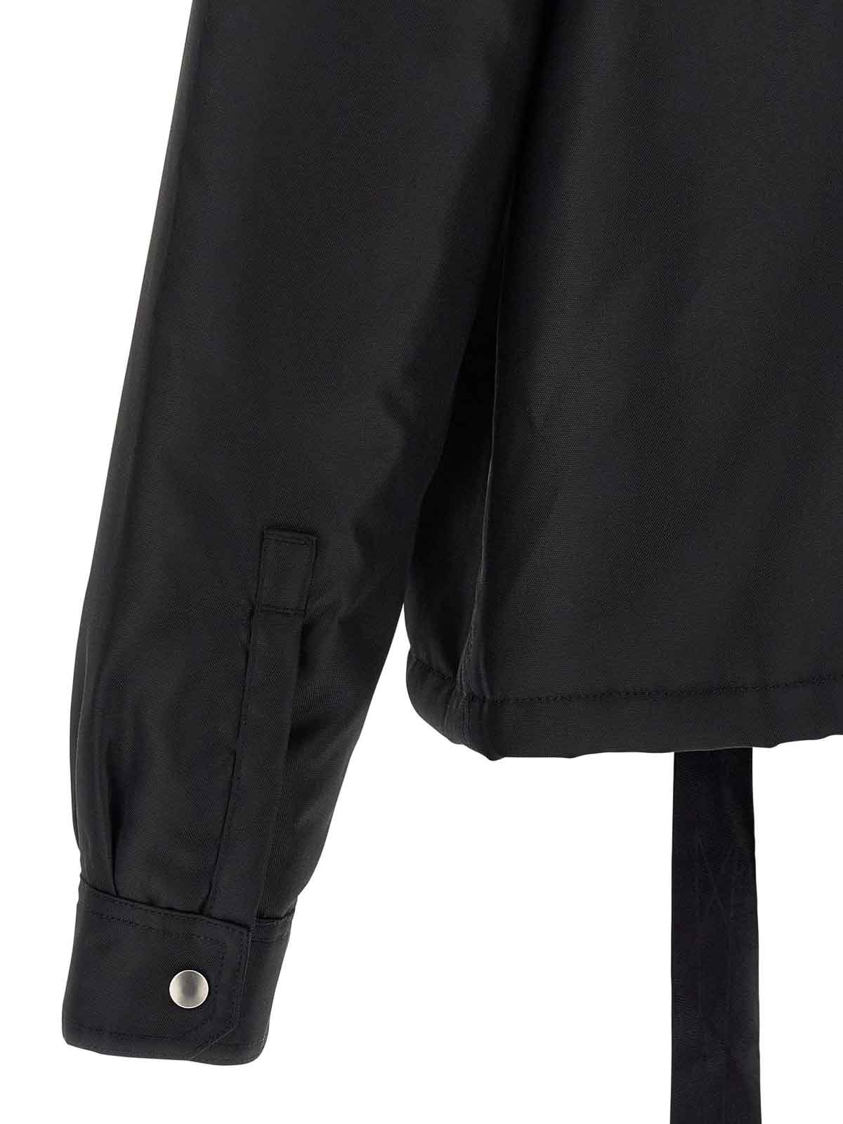 Drkshdw Concealed Zipfront Jacket In Black
