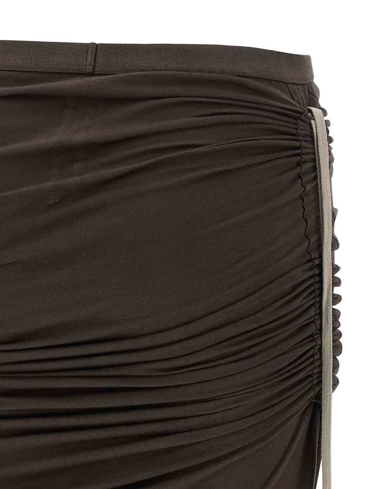 Drkshdw Soft Edfu Skirt In Brown