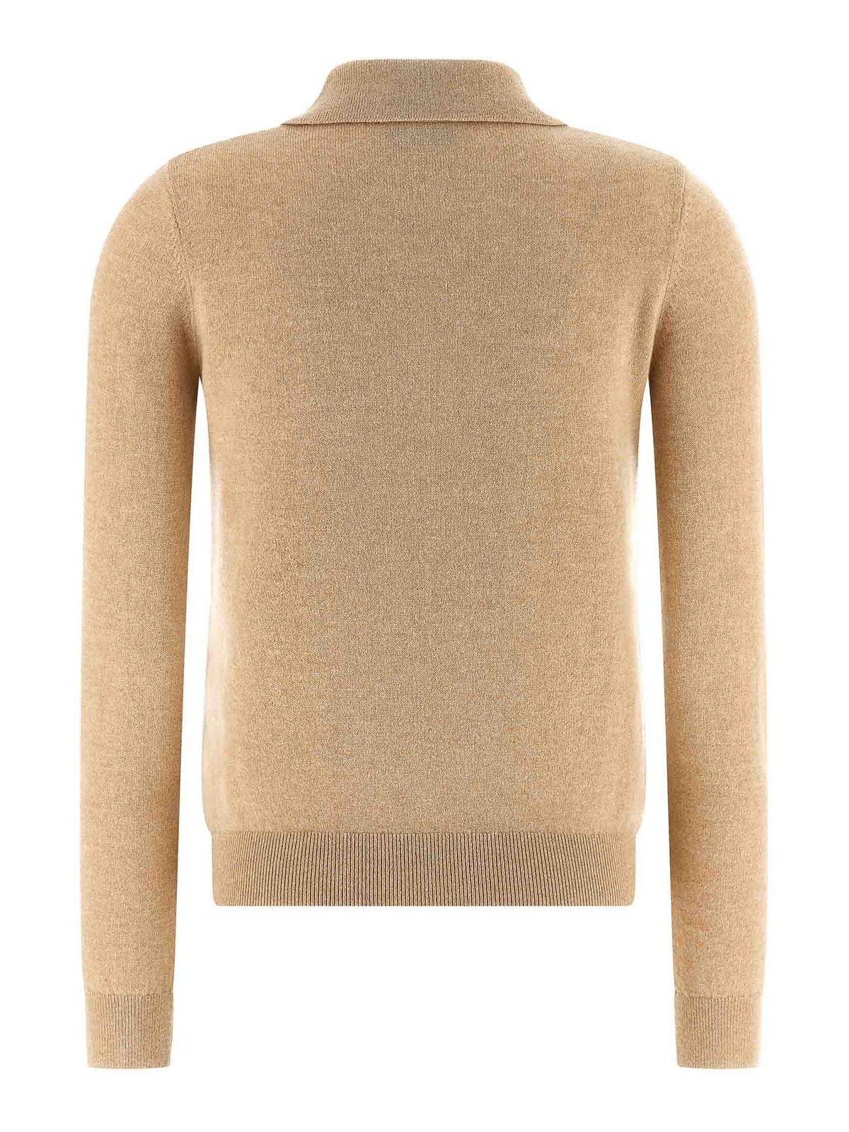 Elisabetta Franchi Cashmere Sweater Sweaters And Cardigans Beige In Brown