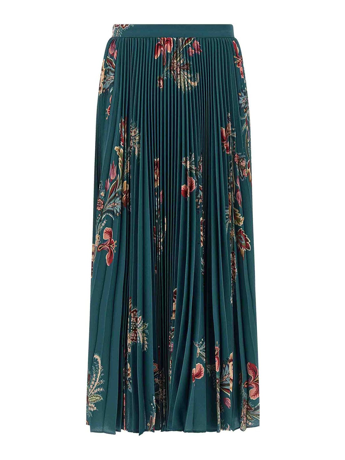 Etro Pleated Skirt In Multi