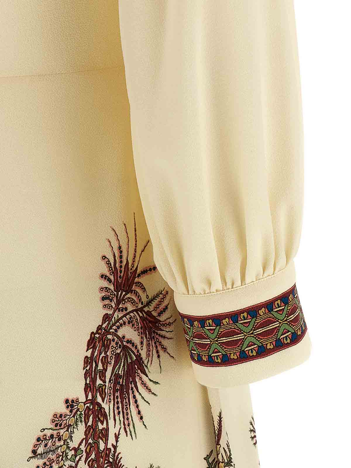 Etro Paisley Print Midi Dress With Button Details In Multi