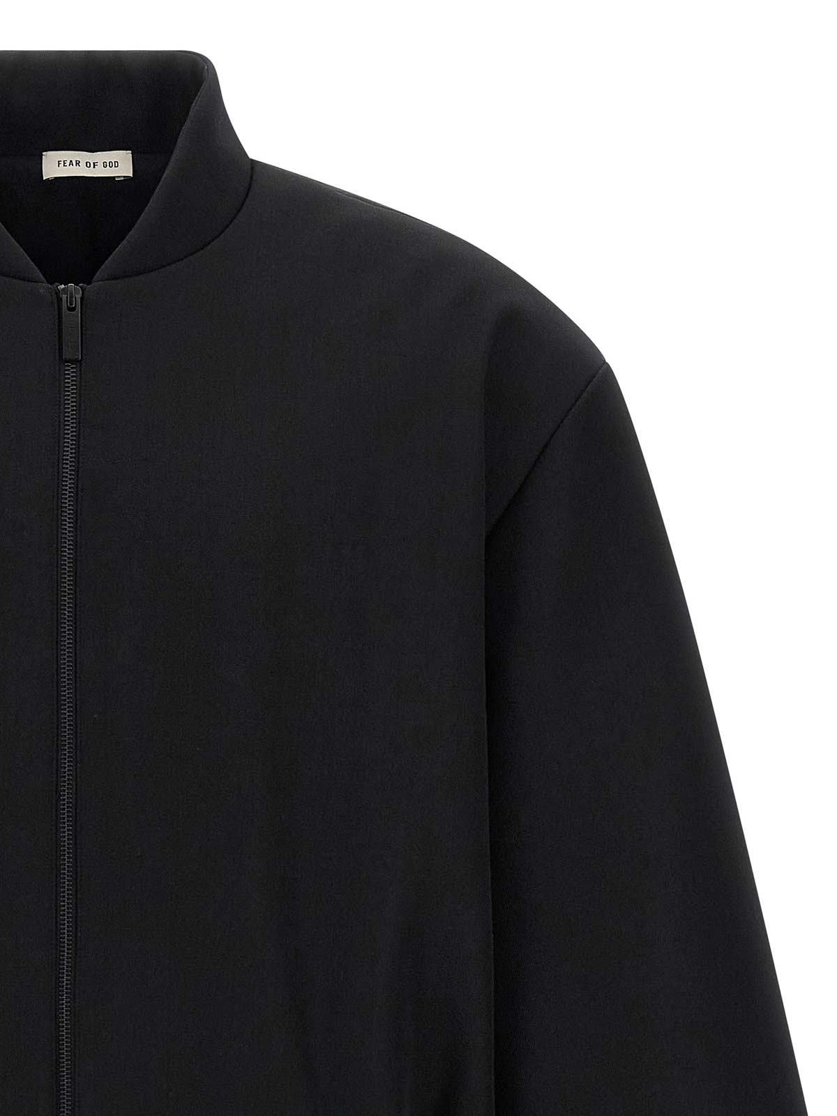 Fear Of God Wool Bomber Jacket In Black