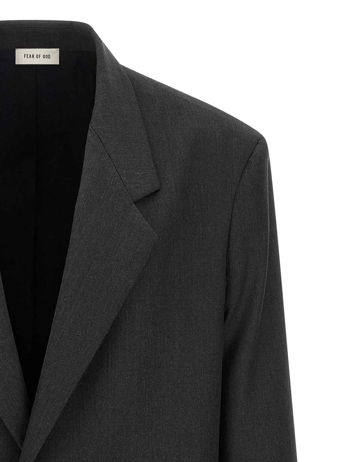 Fear Of God Single-breasted Blazer In Black