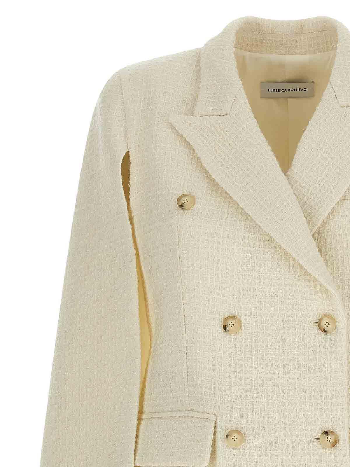 Federica Bonifaci Double-breasted Blazer In Neutral