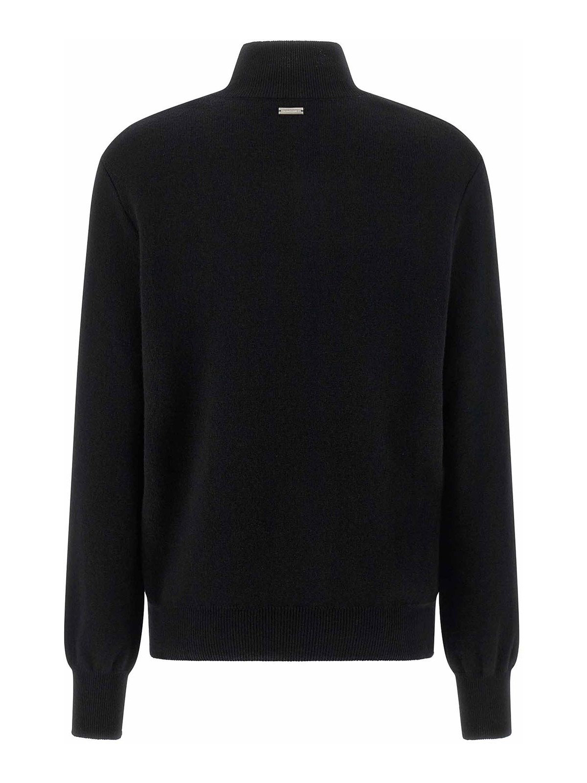 Ferragamo Floral Insert Sweater Sweaters And Cardigans Black In Black