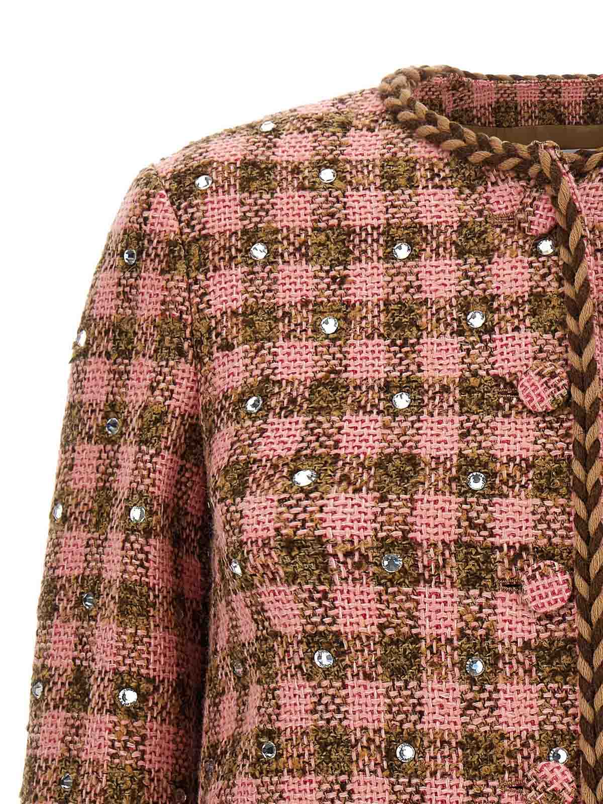 Giuseppe Di Morabito Women Rhinestone Blazer Jacket In Nude