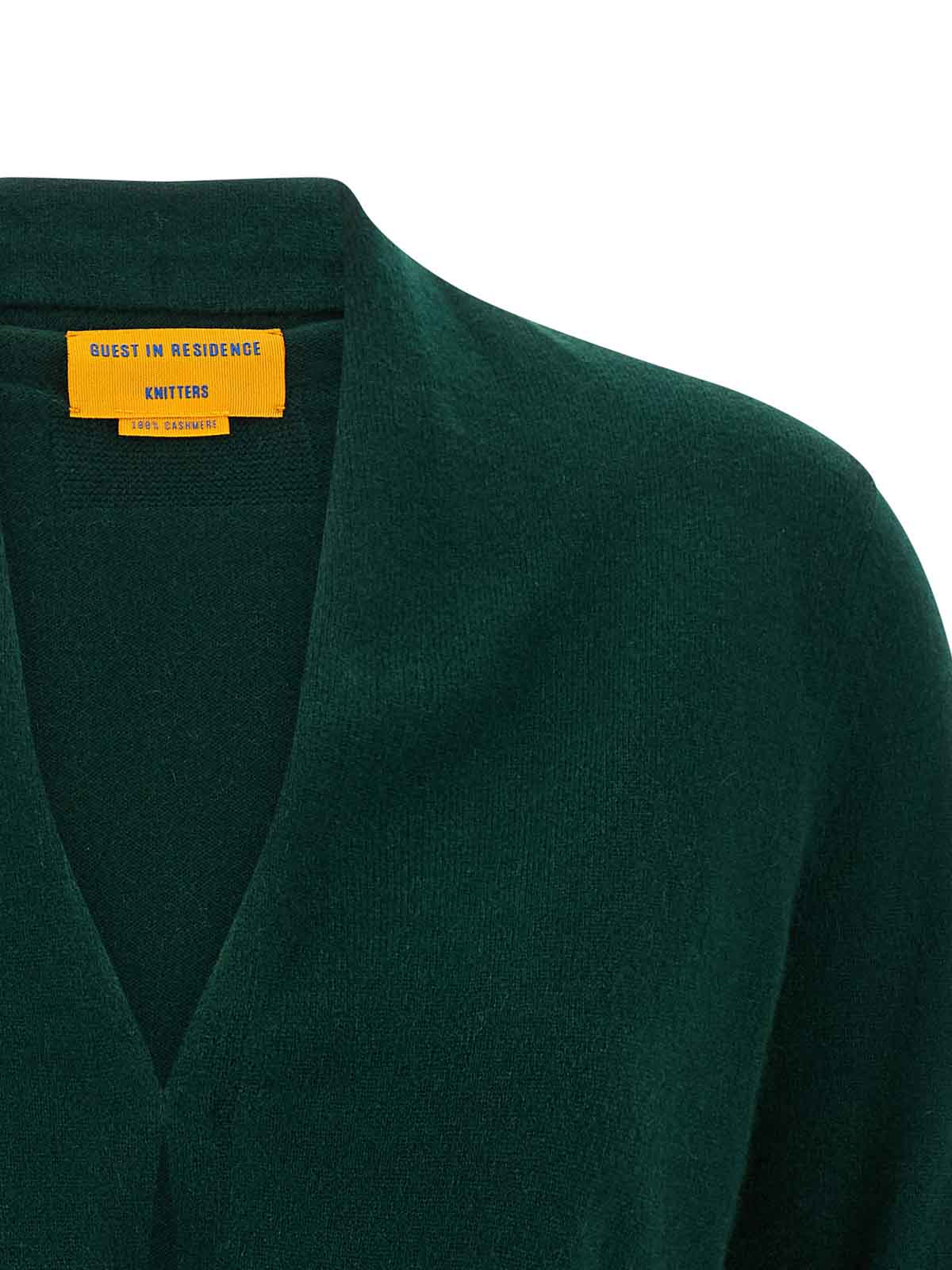 Guest In Residence Stealth Cardigan In Green