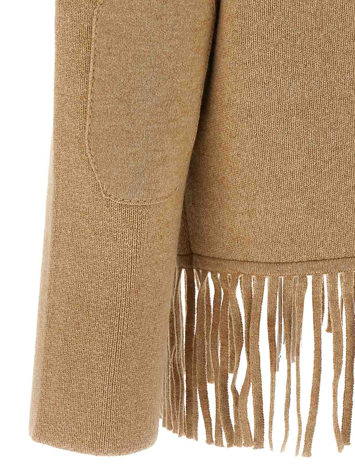 Guest In Residence Western Fringe Puffer Jackets Beige In Brown