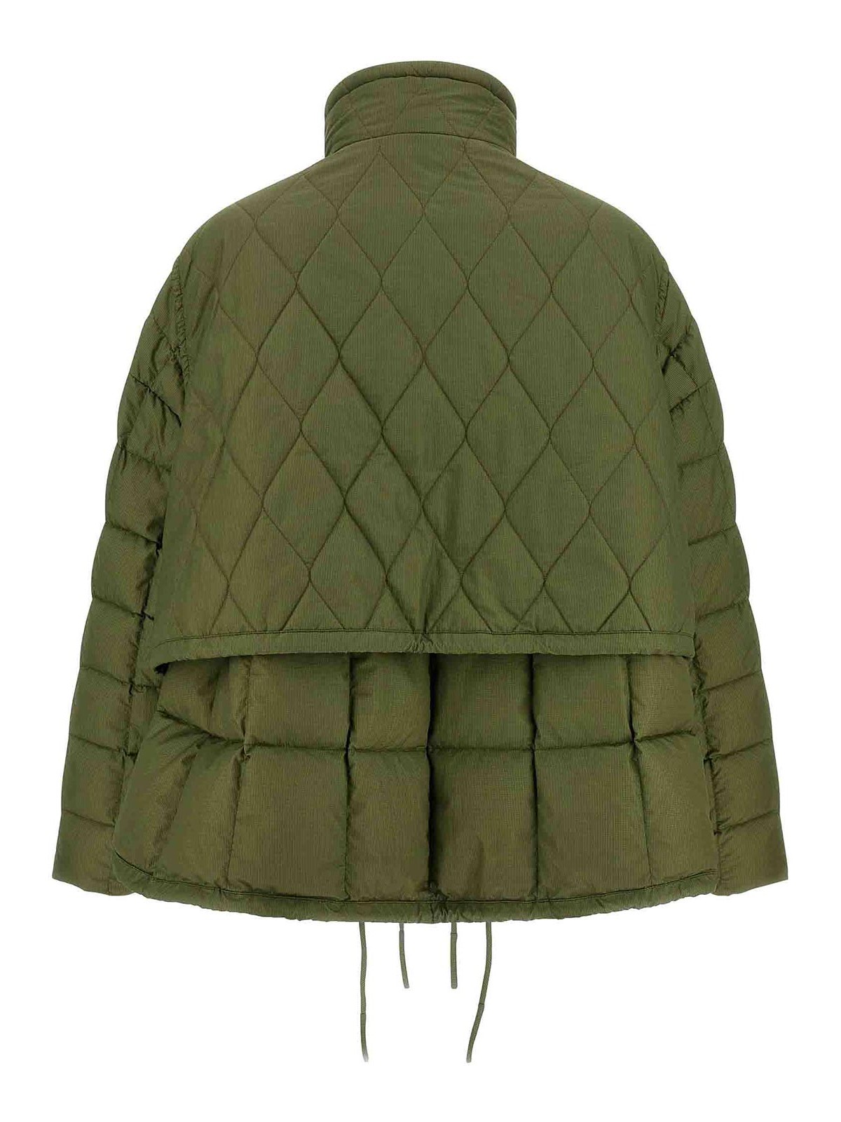 Ienki Ienki High Neck Padded Nylon Jacket In Multi