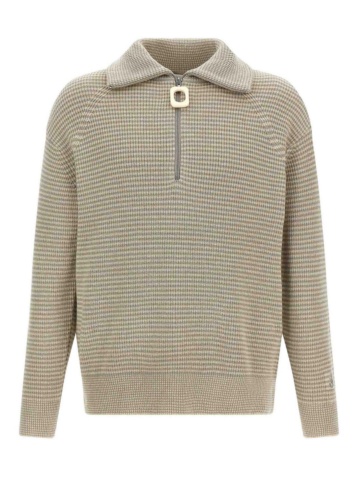 Jw Anderson Half Zip Sweater In Multi
