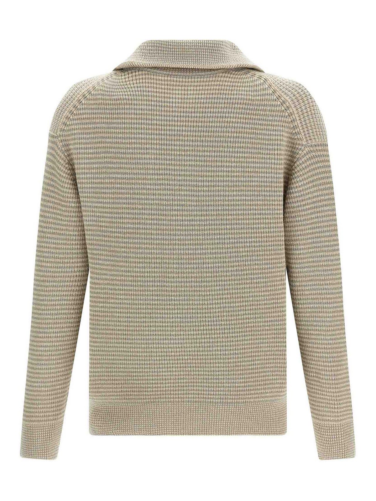 Jw Anderson Half Zip Sweater In Multi