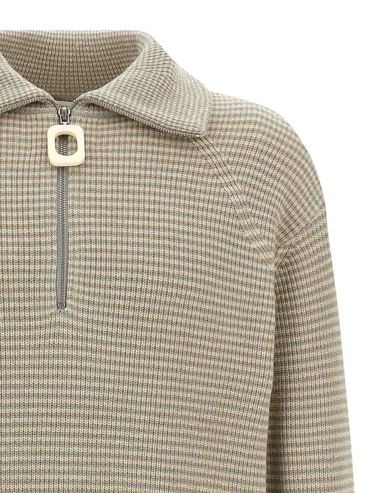 Jw Anderson Half Zip Sweater In Multi