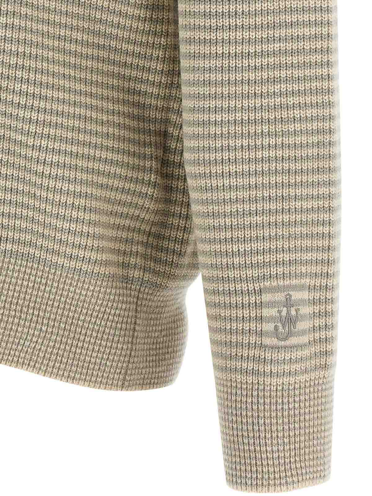 Jw Anderson Half Zip Sweater In Multi