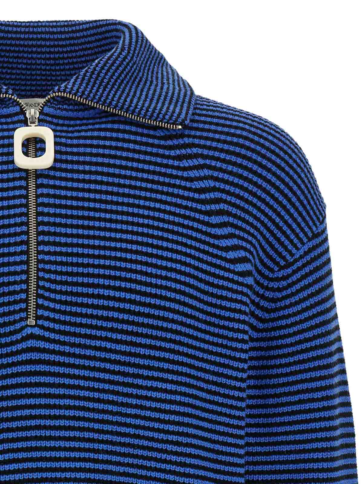 Jw Anderson Half Zip Sweater In Multi