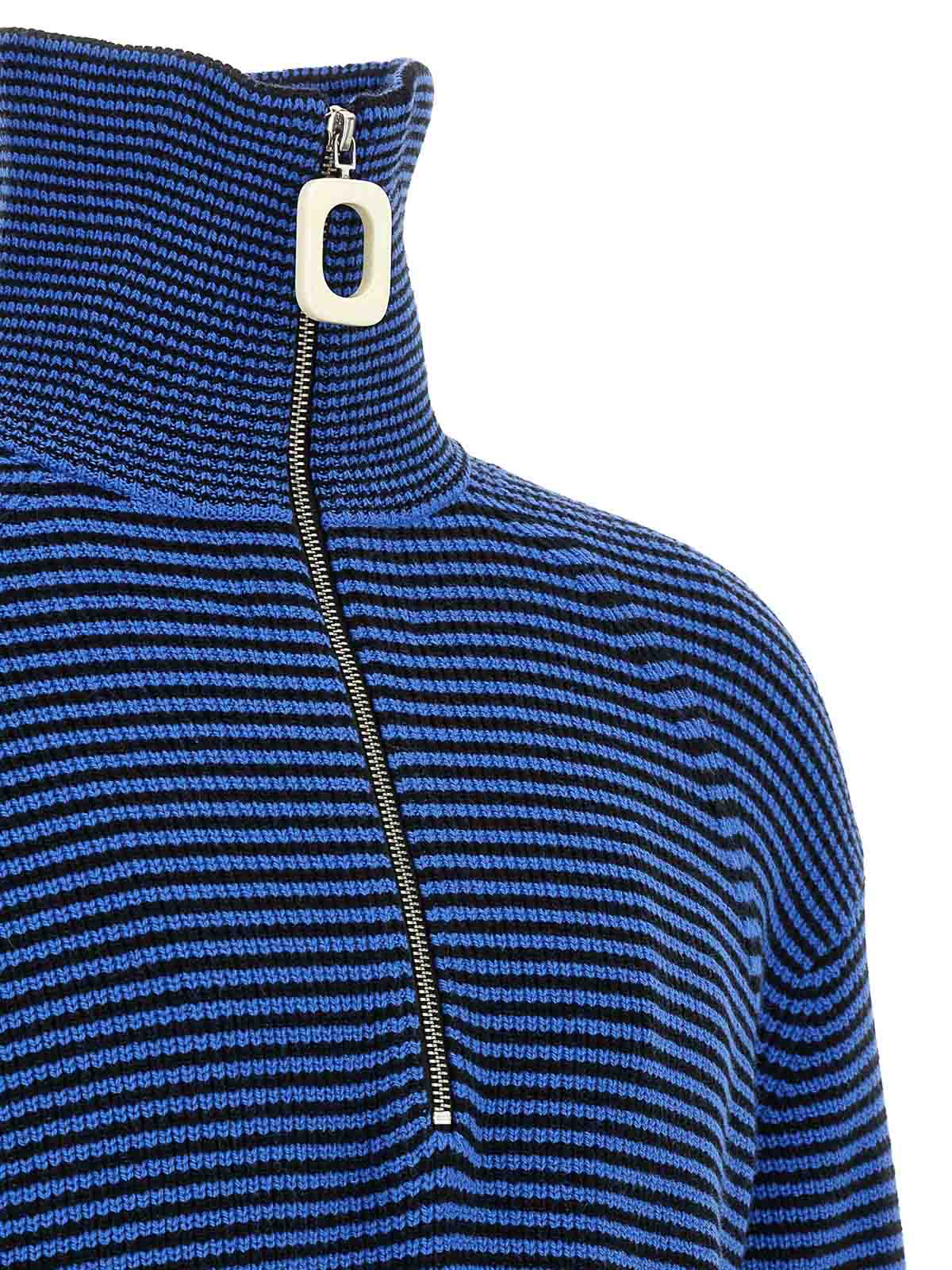 Jw Anderson Half Zip Sweater In Multi
