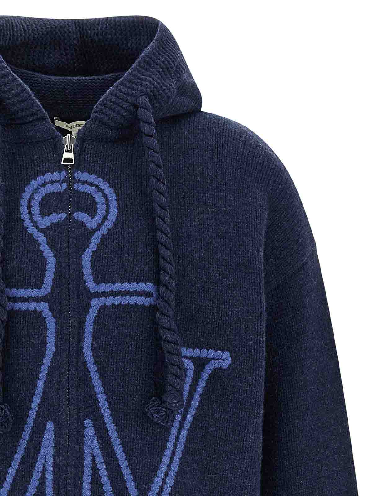 Jw Anderson Hoodie In Blue