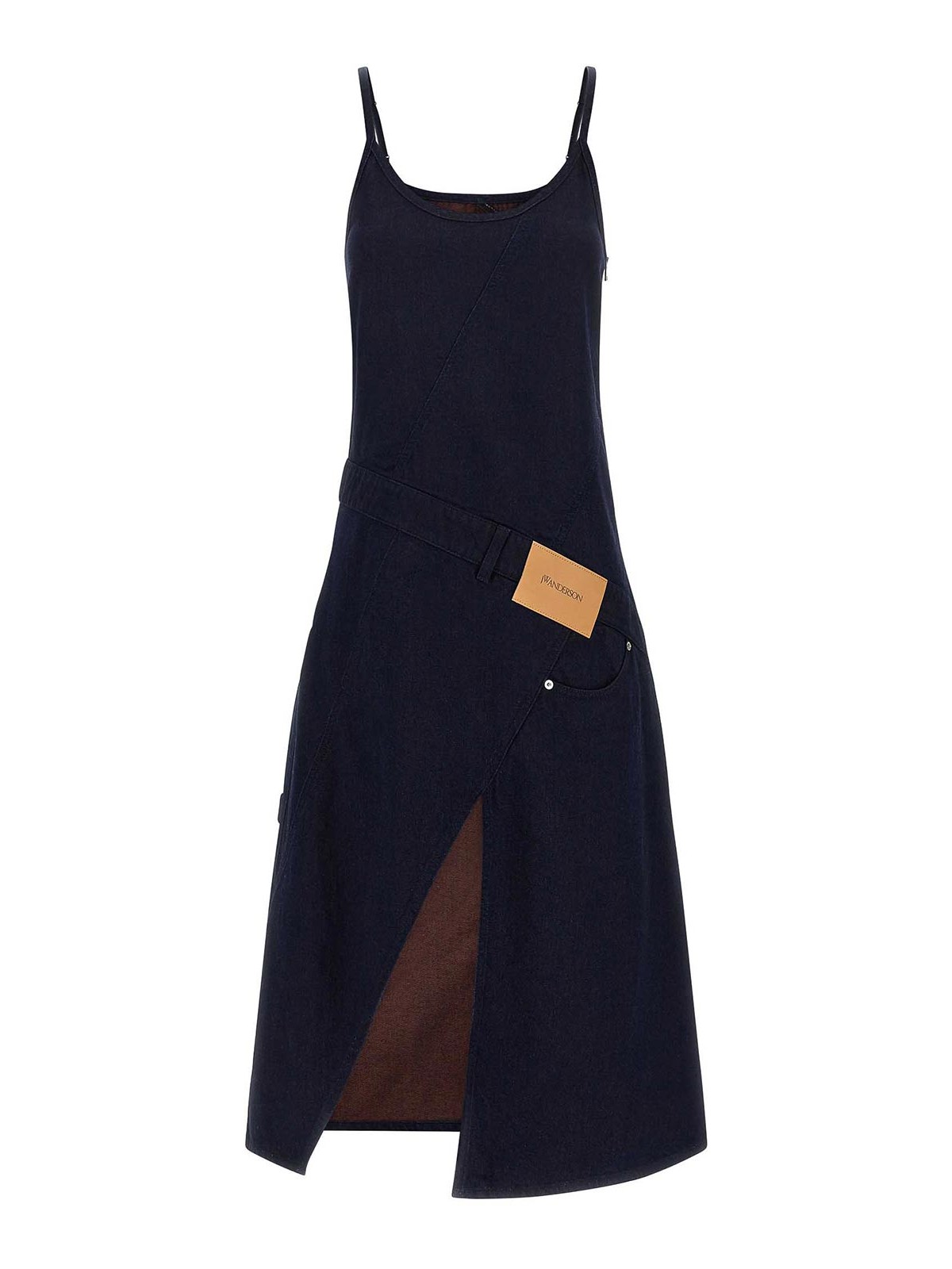 Jw Anderson Twisted Workwear Dress In Multi