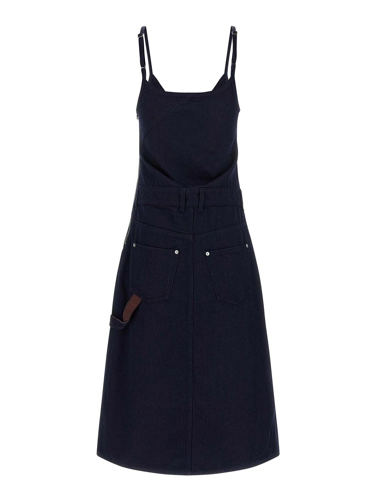 Jw Anderson Twisted Workwear Dress In Multi