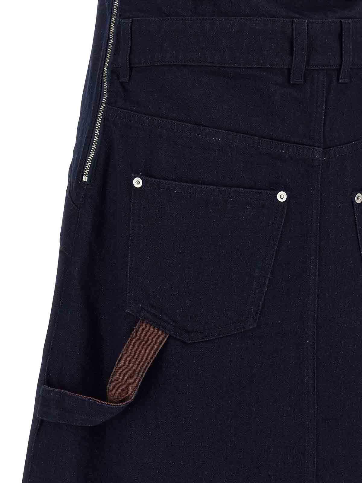 Jw Anderson Twisted Workwear Dress In Multi