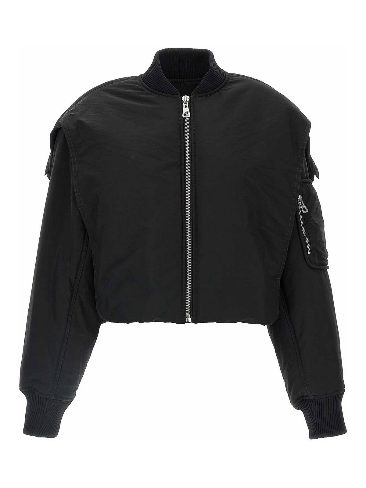 Jean Paul Gaultier The Hooded Bomber Jacket In Black