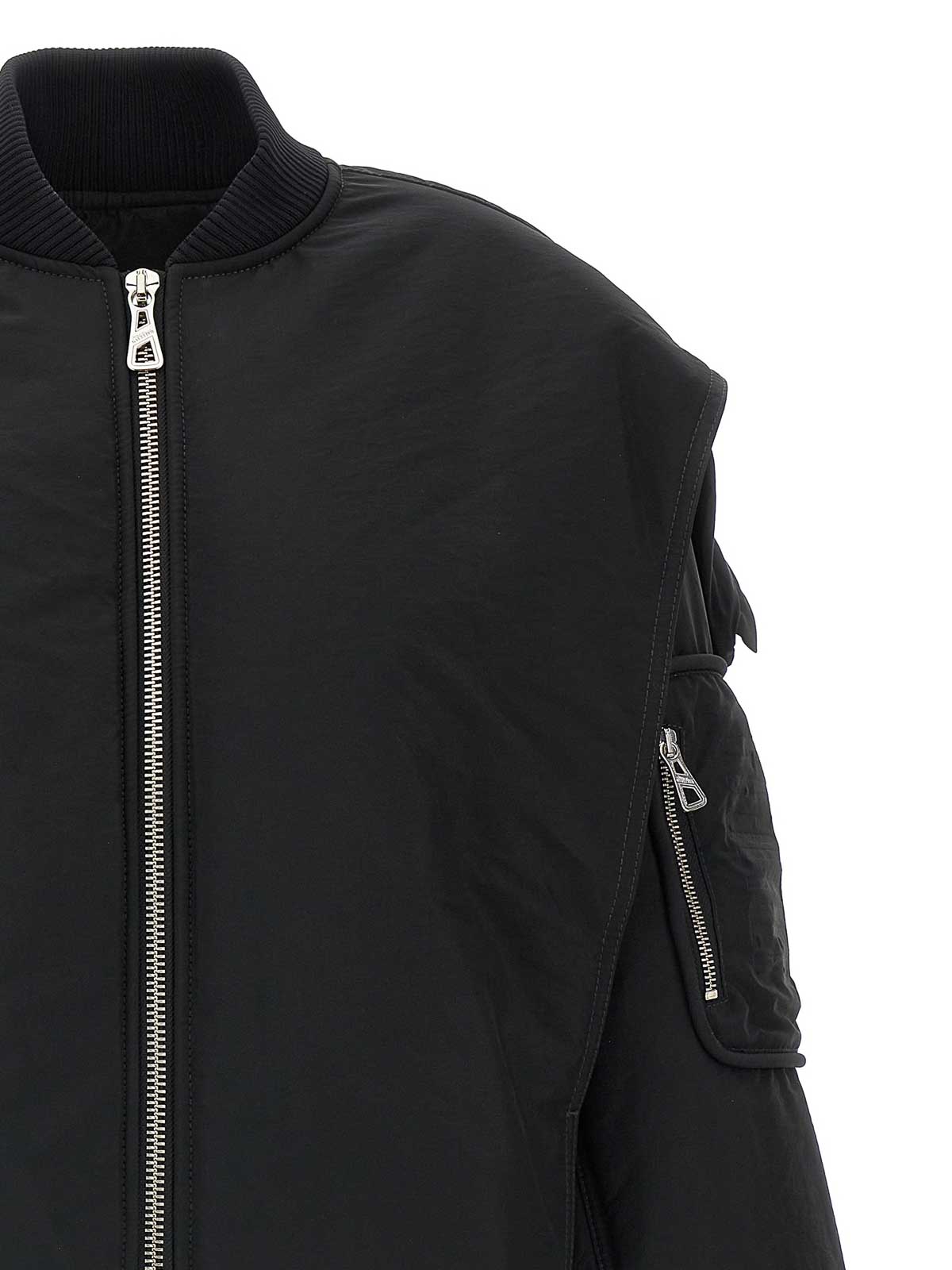 Jean Paul Gaultier The Hooded Bomber Jacket In Black